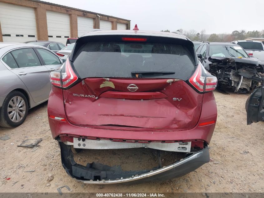 2018 Nissan Murano Sv VIN: 5N1AZ2MG9JN155207 Lot: 40762438