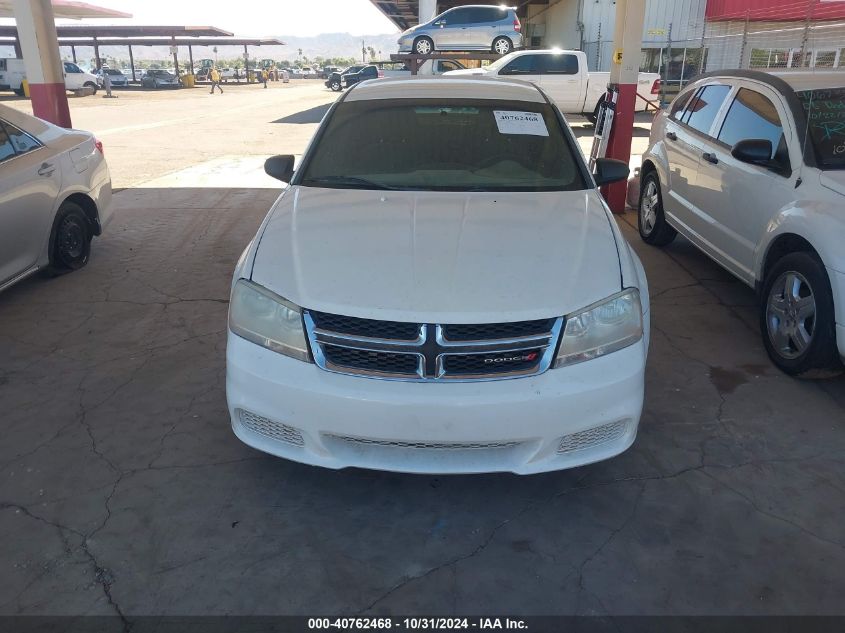 2012 Dodge Avenger Se VIN: 1C3CDZAB7CN331773 Lot: 40762468