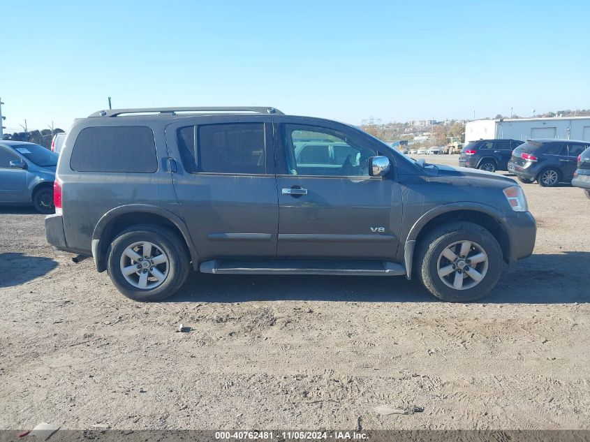 2009 Nissan Armada Se VIN: 5N1AA08C19N607889 Lot: 40762481