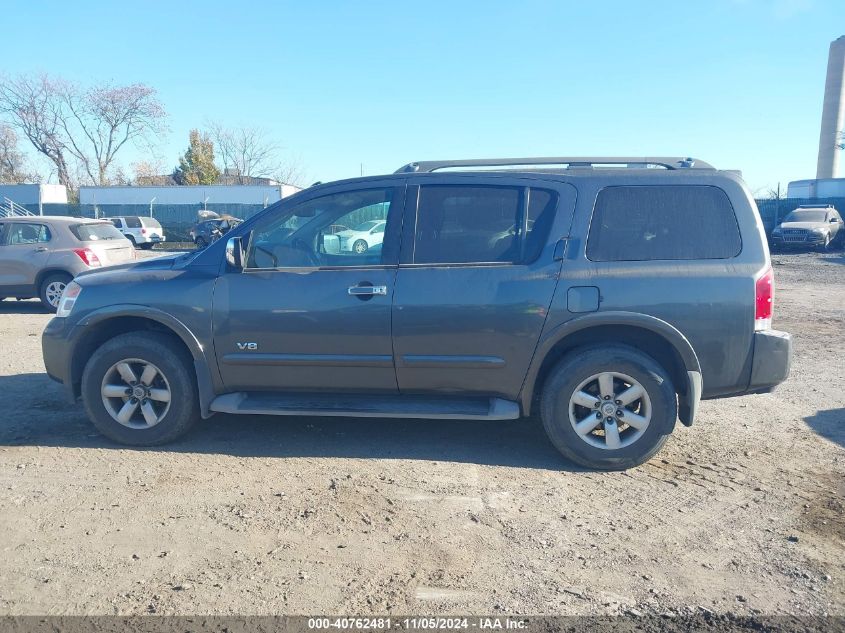 2009 Nissan Armada Se VIN: 5N1AA08C19N607889 Lot: 40762481