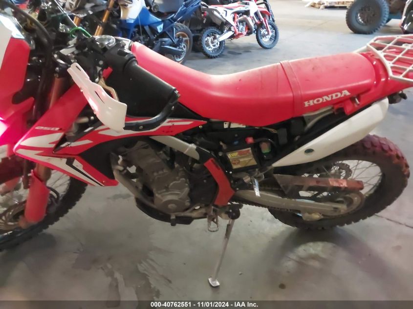 2019 Honda Crf250 L VIN: MLHMD4419K5200913 Lot: 40762551