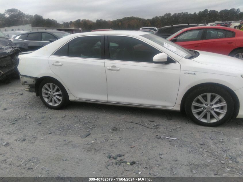 2012 Toyota Camry Hybrid Xle VIN: 4T1BD1FK5CU061980 Lot: 40762579