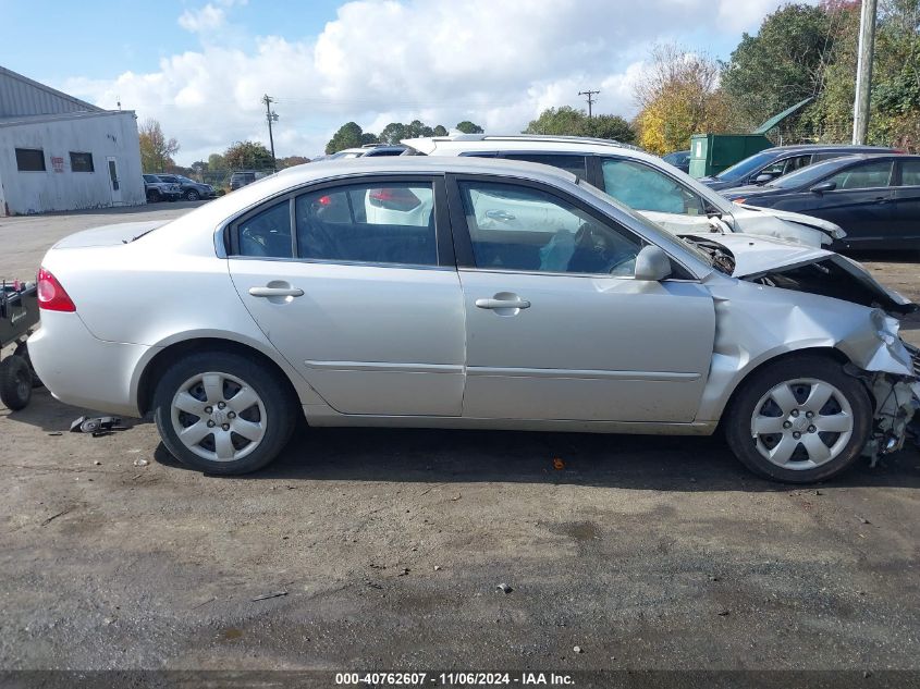 2007 Kia Optima Lx VIN: KNAGE123875121995 Lot: 40762607