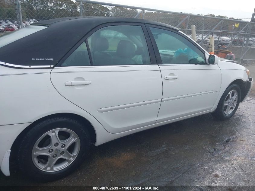 2002 Toyota Camry Le VIN: 4T1BE32K02U031122 Lot: 40762639