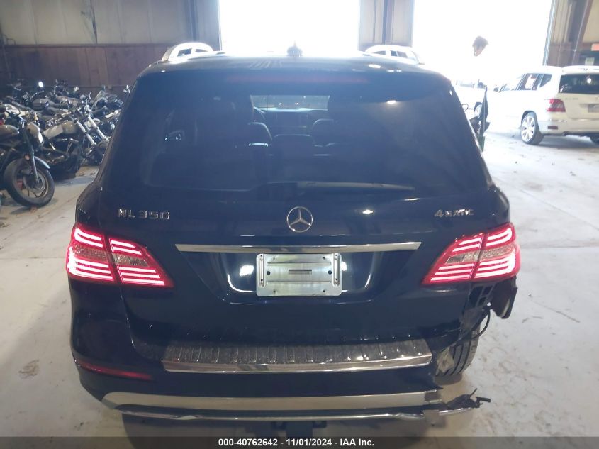 2015 Mercedes-Benz Ml 350 4Matic VIN: 4JGDA5HB2FA504078 Lot: 40762642