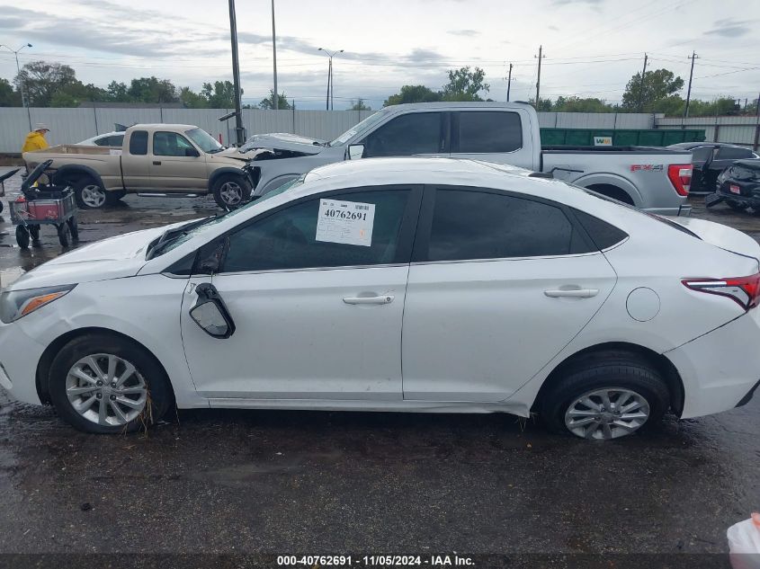 2022 Hyundai Accent Sel VIN: 3KPC24A67NE167651 Lot: 40762691