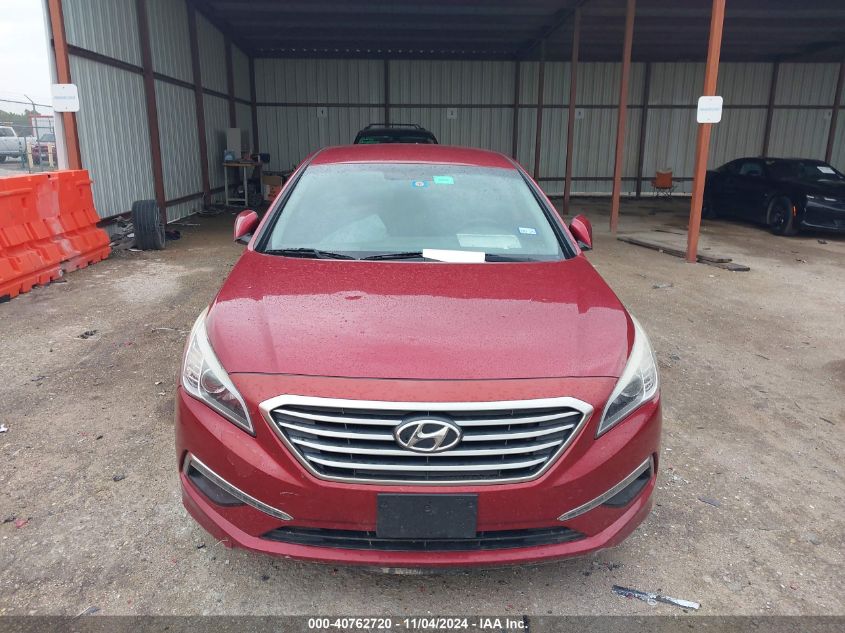 2015 Hyundai Sonata Se VIN: 5NPE24AF7FH233752 Lot: 40762720