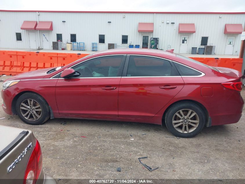 2015 Hyundai Sonata Se VIN: 5NPE24AF7FH233752 Lot: 40762720