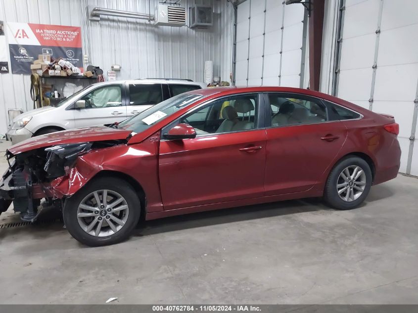 2016 Hyundai Sonata Se VIN: 5NPE24AF2GH377145 Lot: 40762784