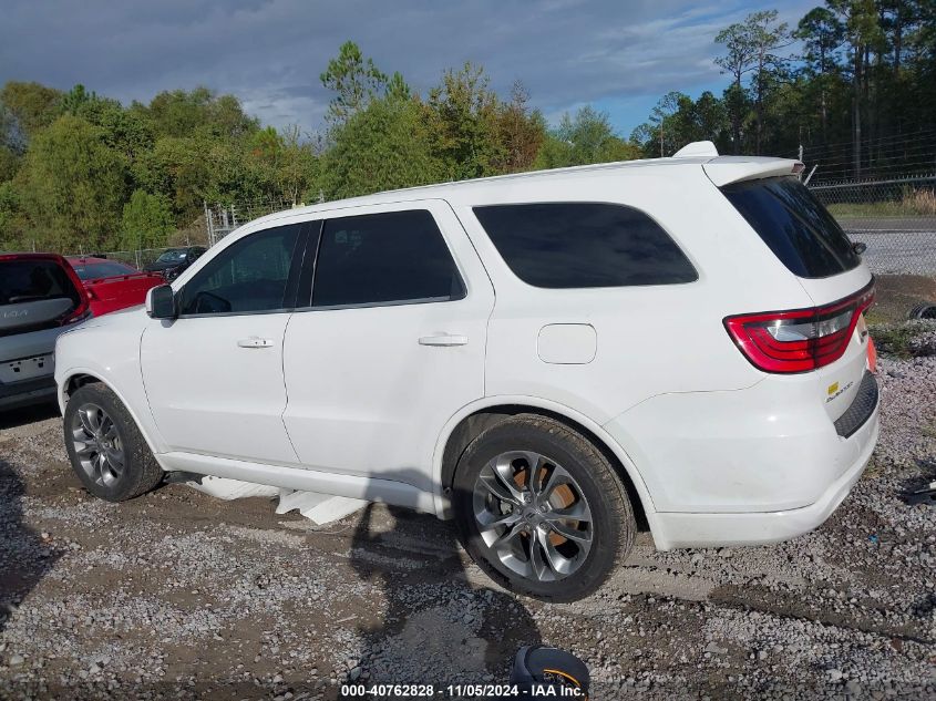 2019 Dodge Durango Gt Plus Rwd VIN: 1C4RDHDG8KC675873 Lot: 40762828