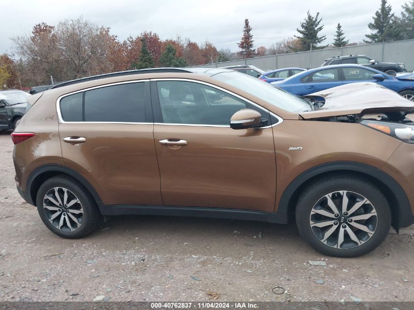 2018 Kia Sportage Ex VIN: KNDPNCAC7J7401838 Lot: 40762837