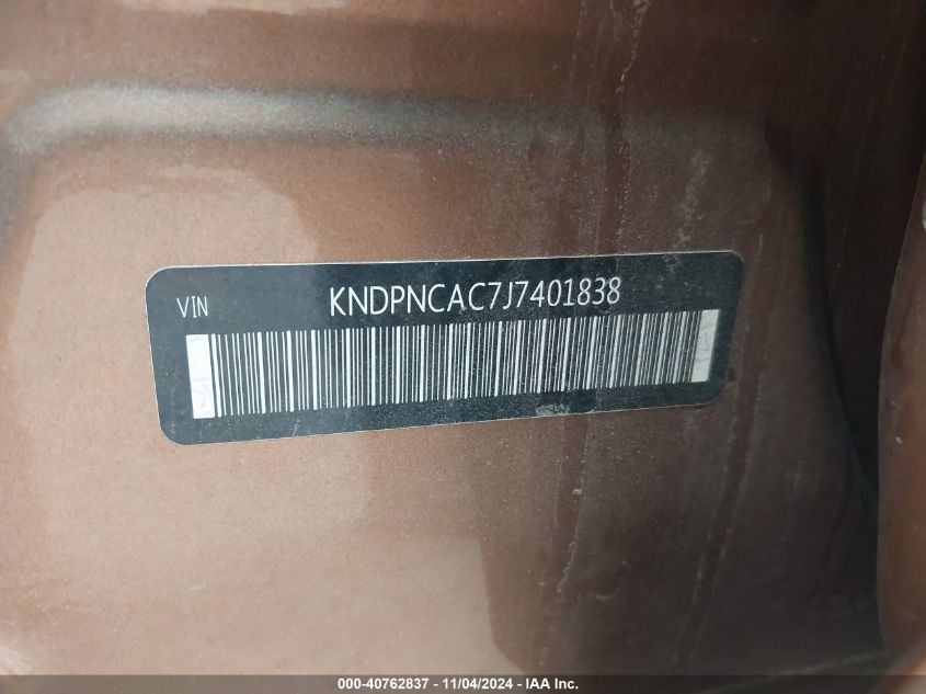 2018 KIA SPORTAGE EX - KNDPNCAC7J7401838