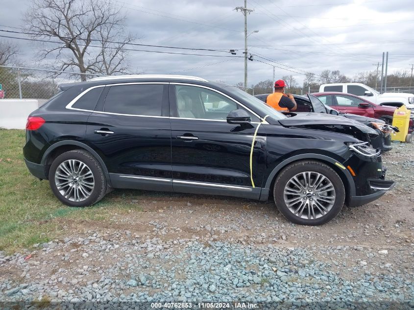 2018 Lincoln Mkx Reserve VIN: 2LMPJ6LR4JBL21855 Lot: 40762853