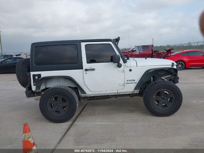 2013 Jeep Wrangler Sport VIN: 1C4GJWAGXDL670251 Lot: 40762872