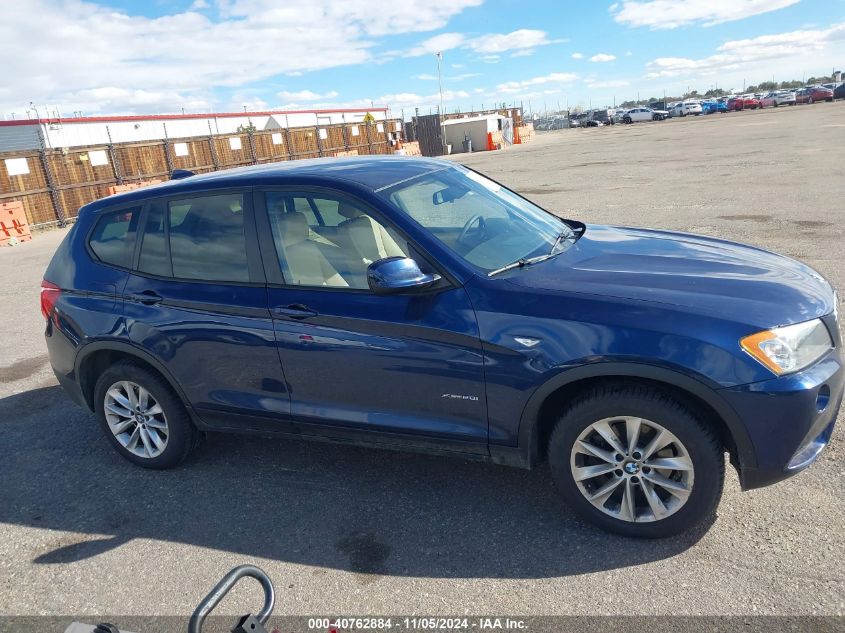 2013 BMW X3 xDrive28I VIN: 5UXWX9C59D0A32146 Lot: 40762884