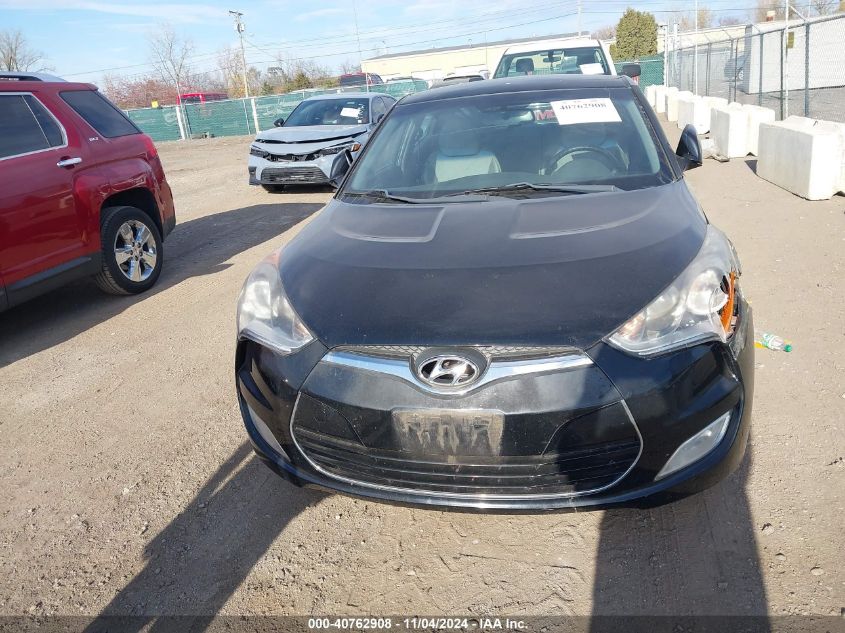 2012 Hyundai Veloster Base W/Gray VIN: KMHTC6AD6CU083032 Lot: 40762908