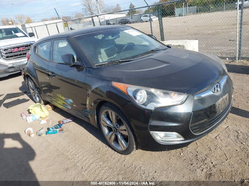 2012 Hyundai Veloster Base W/Gray VIN: KMHTC6AD6CU083032 Lot: 40762908