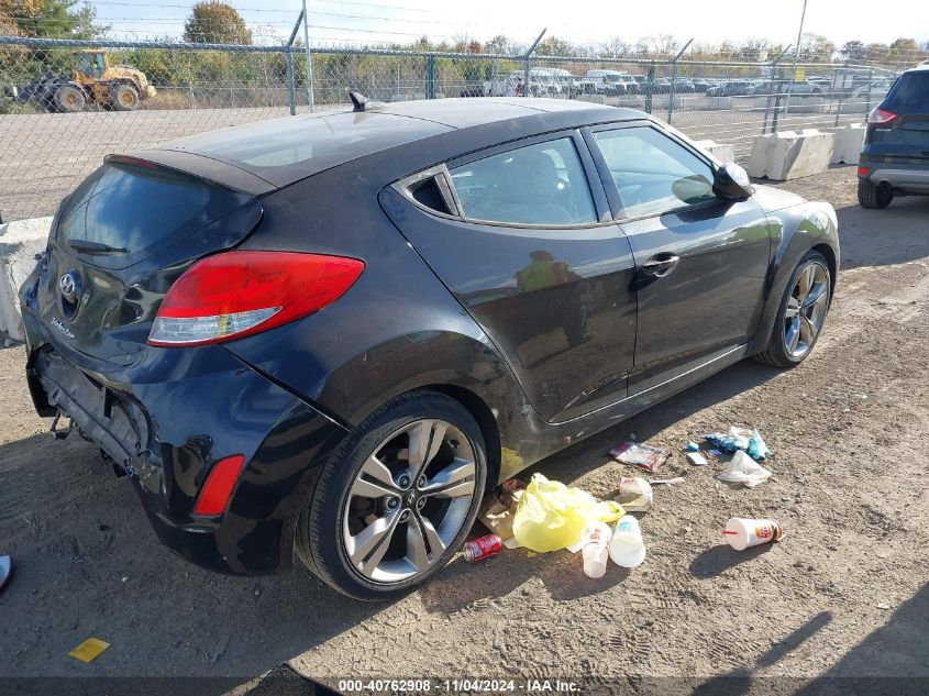 2012 Hyundai Veloster Base W/Gray VIN: KMHTC6AD6CU083032 Lot: 40762908