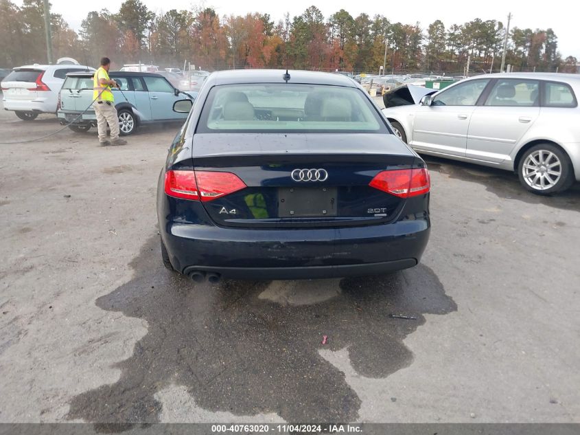 2011 Audi A4 2.0T Premium VIN: WAUFFAFL3BN011786 Lot: 40763020