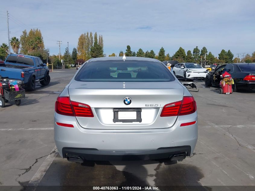 2012 BMW 5 Series 550I VIN: WBAFR9C56CDV59252 Lot: 40763063