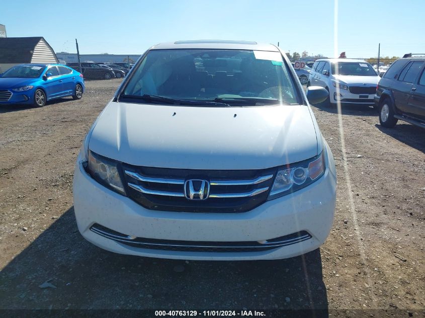 2015 Honda Odyssey Ex-L VIN: 5FNRL5H62FB065706 Lot: 40763129