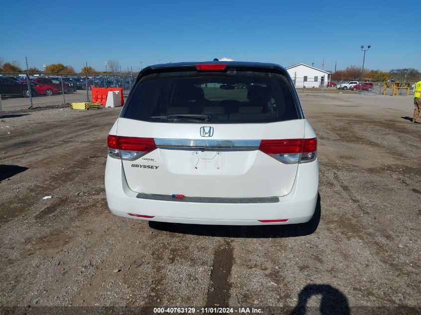 2015 Honda Odyssey Ex-L VIN: 5FNRL5H62FB065706 Lot: 40763129