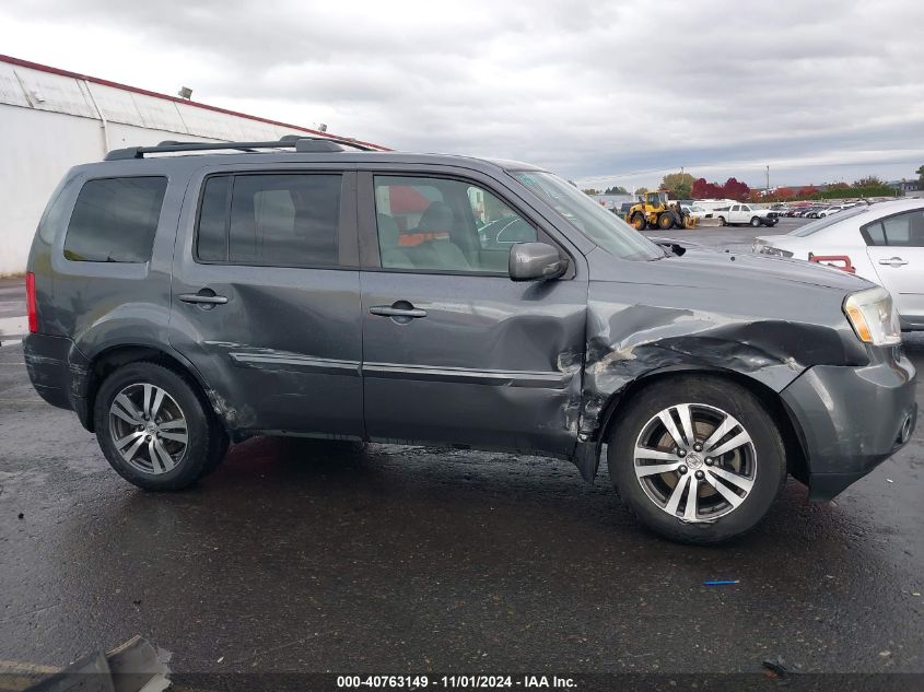 2013 Honda Pilot Ex-L VIN: 5FNYF4H6XDB024167 Lot: 40763149