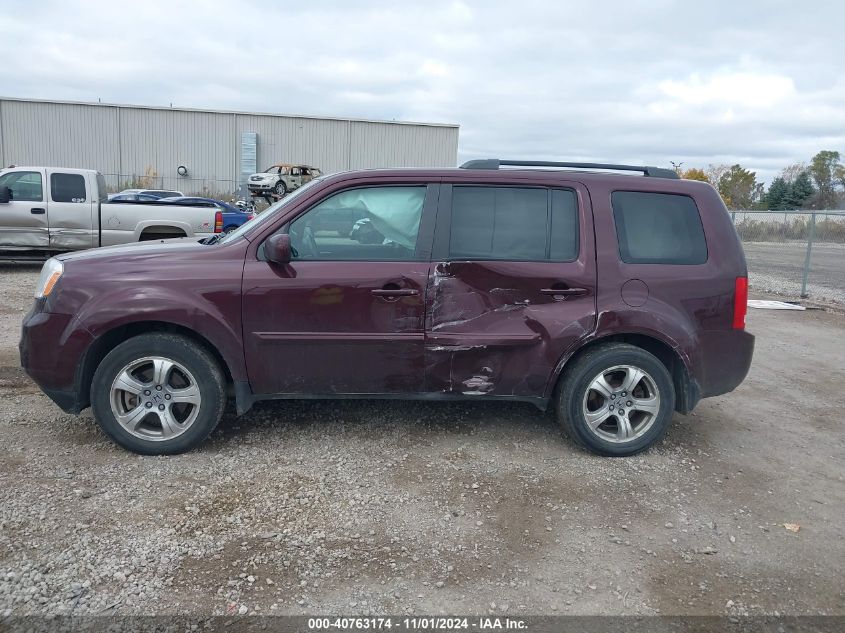 2015 Honda Pilot Ex-L VIN: 5FNYF4H70FB076077 Lot: 40763174