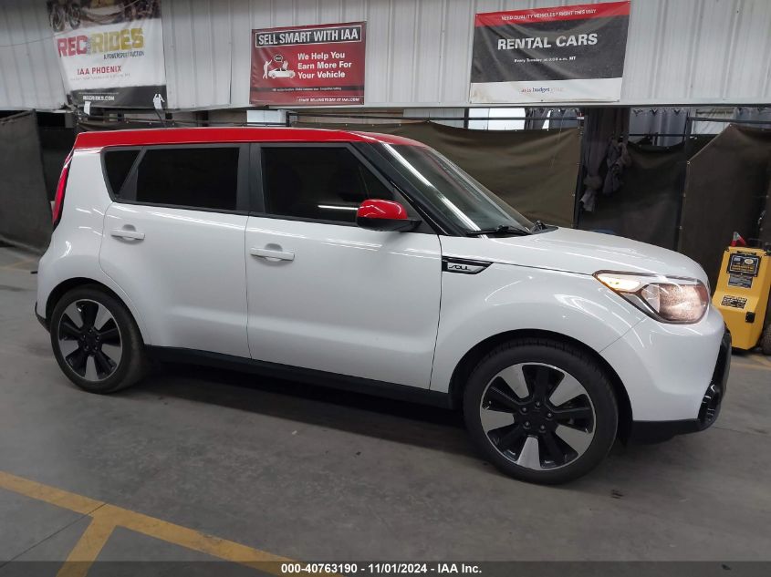 2016 Kia Soul + VIN: KNDJP3A52G7391701 Lot: 40763190