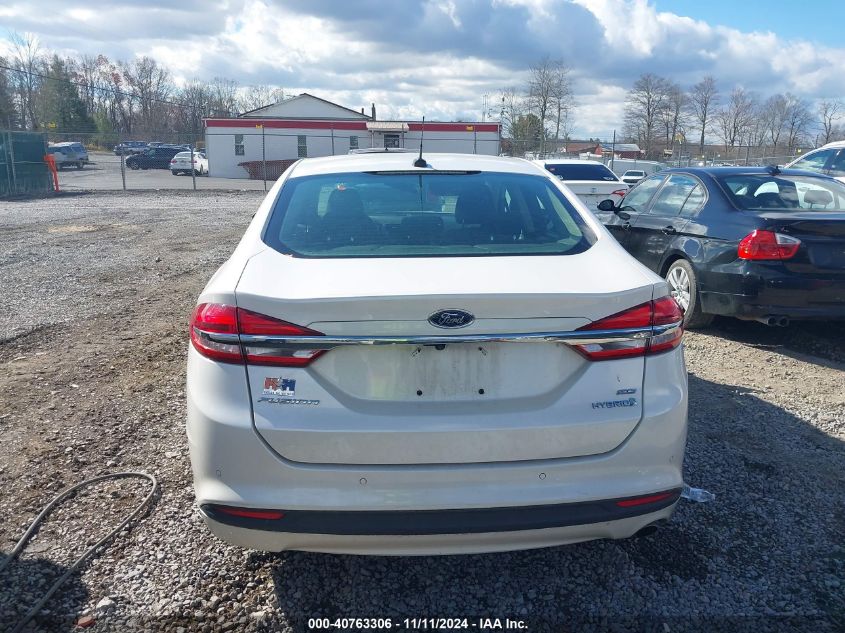 2018 Ford Fusion Hybrid Se VIN: 3FA6P0LU2JR119793 Lot: 40763306