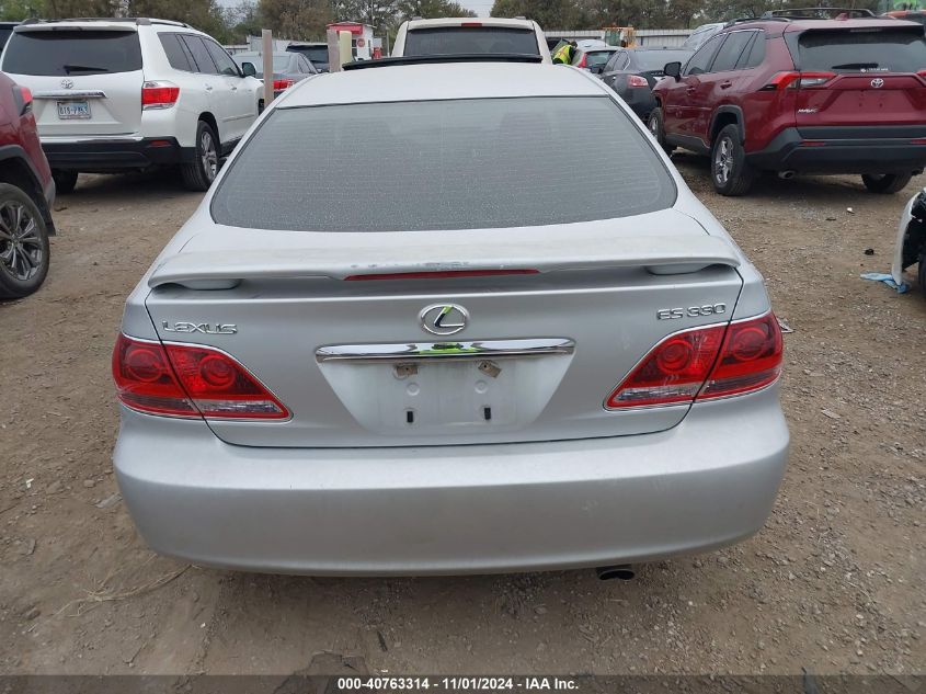 2005 Lexus Es 330 VIN: JTHBA30G455087463 Lot: 40763314