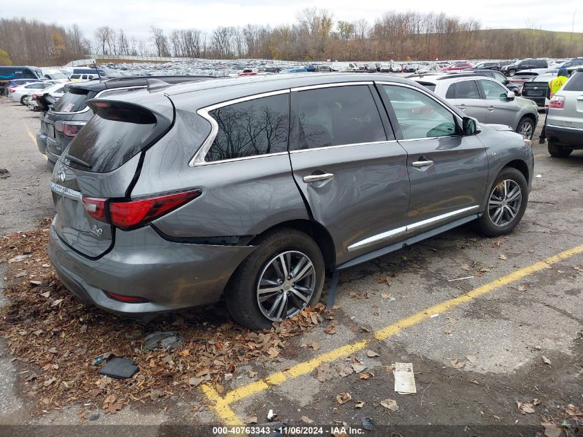 2020 Infiniti Qx60 Pure VIN: 5N1DL0MN4LC531344 Lot: 40763343