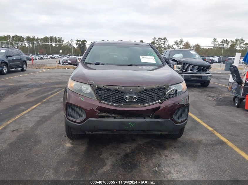 2013 Kia Sorento Lx VIN: 5XYKT3A15DG390988 Lot: 40763355