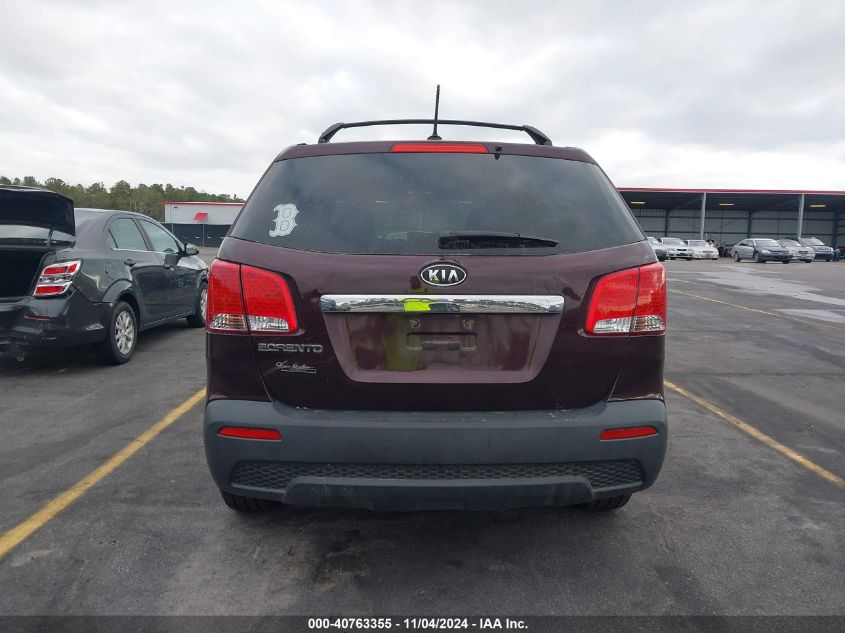 2013 Kia Sorento Lx VIN: 5XYKT3A15DG390988 Lot: 40763355