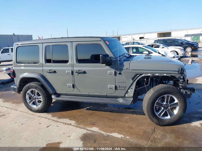 2022 Jeep Wrangler Unlimited Sahara 4X4 VIN: 1C4HJXEG1NW257025 Lot: 40763366