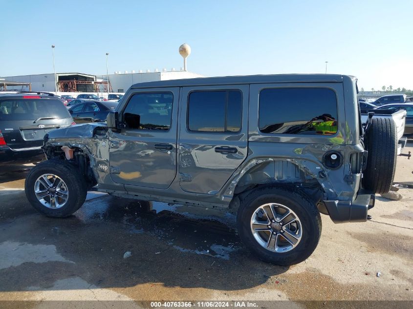 2022 Jeep Wrangler Unlimited Sahara 4X4 VIN: 1C4HJXEG1NW257025 Lot: 40763366