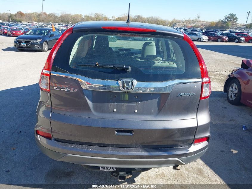 2015 Honda Cr-V Lx VIN: 5J6RM4H32FL004733 Lot: 40763417