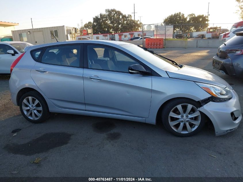 2014 Hyundai Accent Se VIN: KMHCU5AE7EU158470 Lot: 40763487