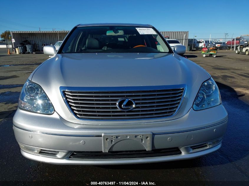 2004 Lexus Ls 430 Base (A6) VIN: JTHBN36F540130755 Lot: 40763497