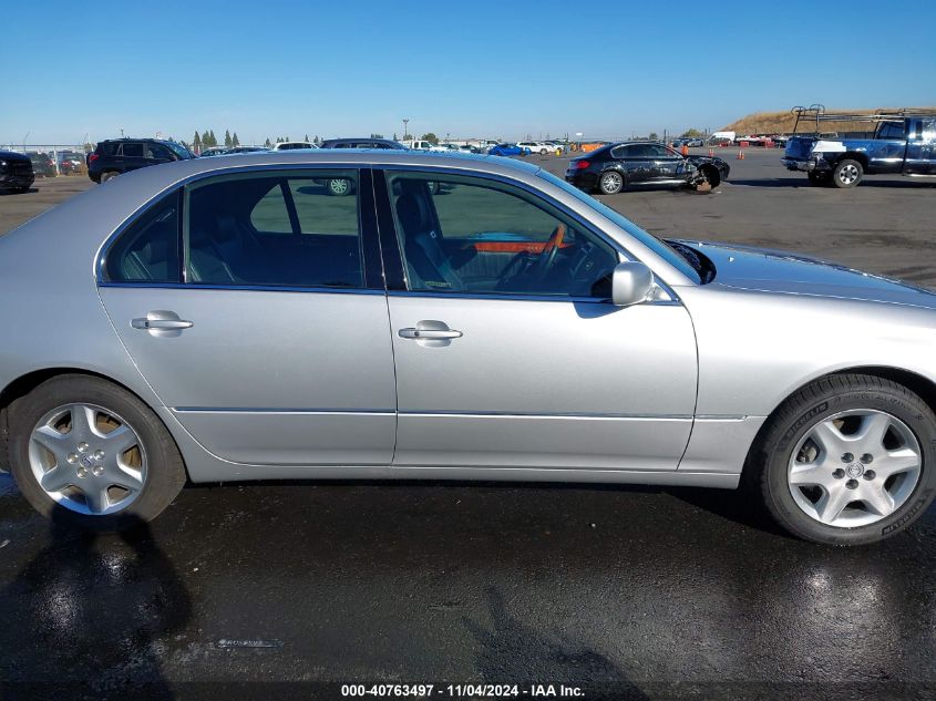 2004 Lexus Ls 430 Base (A6) VIN: JTHBN36F540130755 Lot: 40763497