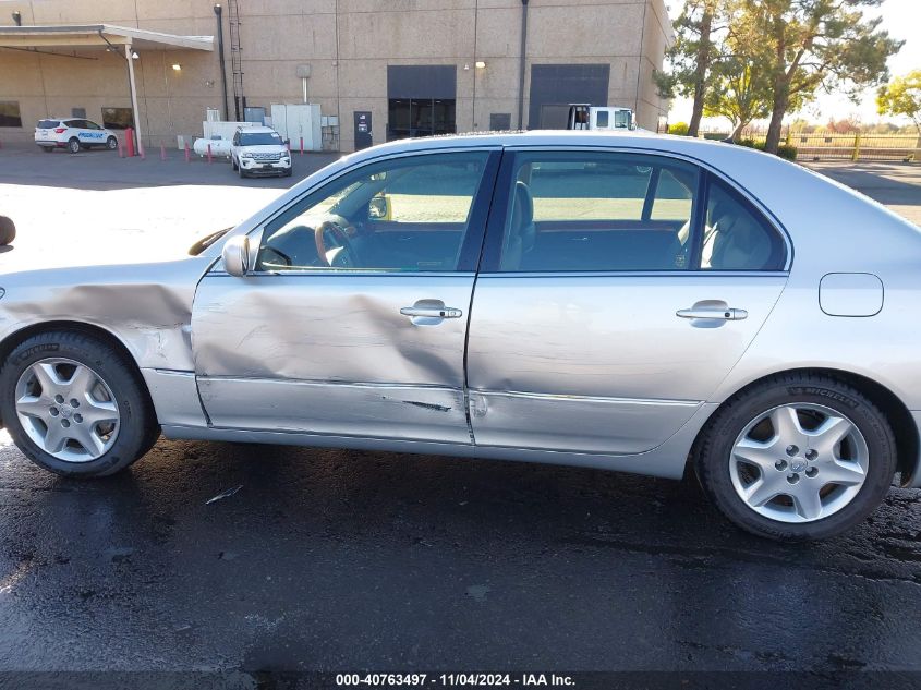 2004 Lexus Ls 430 Base (A6) VIN: JTHBN36F540130755 Lot: 40763497