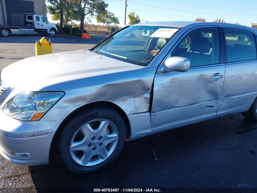 2004 Lexus Ls 430 Base (A6) VIN: JTHBN36F540130755 Lot: 40763497