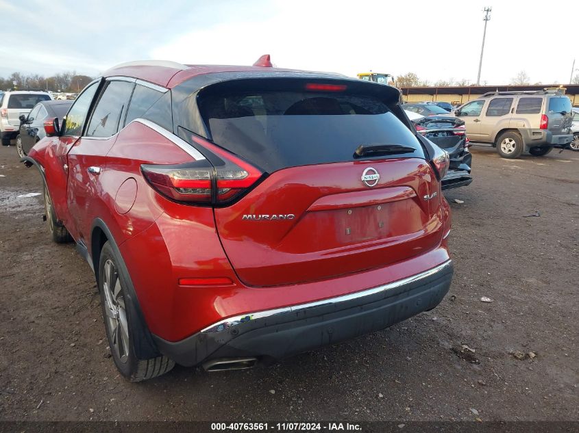 2019 Nissan Murano Sl VIN: 5N1AZ2MSXKN136042 Lot: 40763561