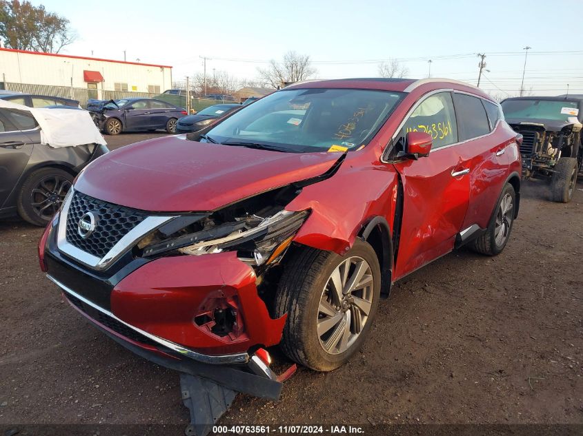 2019 Nissan Murano Sl VIN: 5N1AZ2MSXKN136042 Lot: 40763561