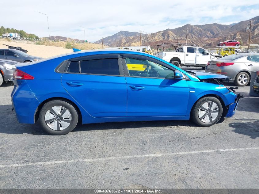 2018 Hyundai Ioniq Hybrid Blue VIN: KMHC65LC0JU087743 Lot: 40763672