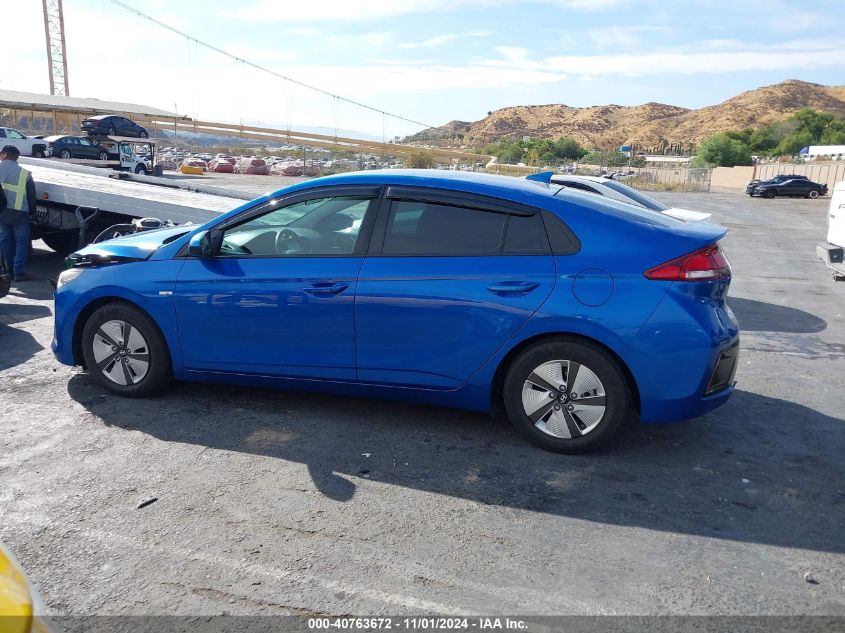 2018 Hyundai Ioniq Hybrid Blue VIN: KMHC65LC0JU087743 Lot: 40763672