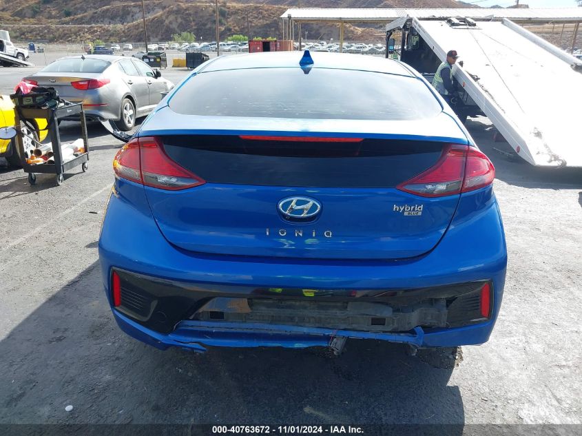 2018 Hyundai Ioniq Hybrid Blue VIN: KMHC65LC0JU087743 Lot: 40763672