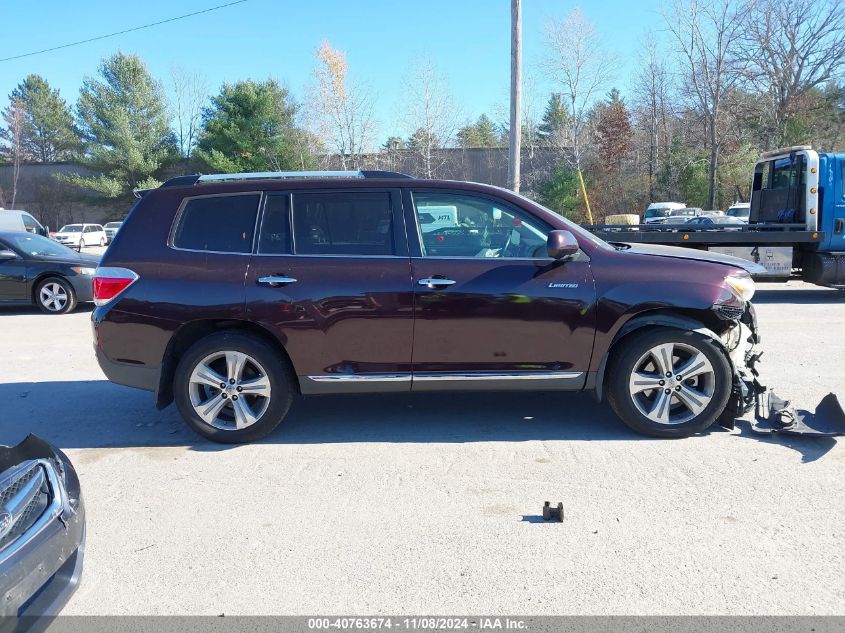 2012 Toyota Highlander Limited V6 VIN: 5TDDK3EH4CS173923 Lot: 40763674