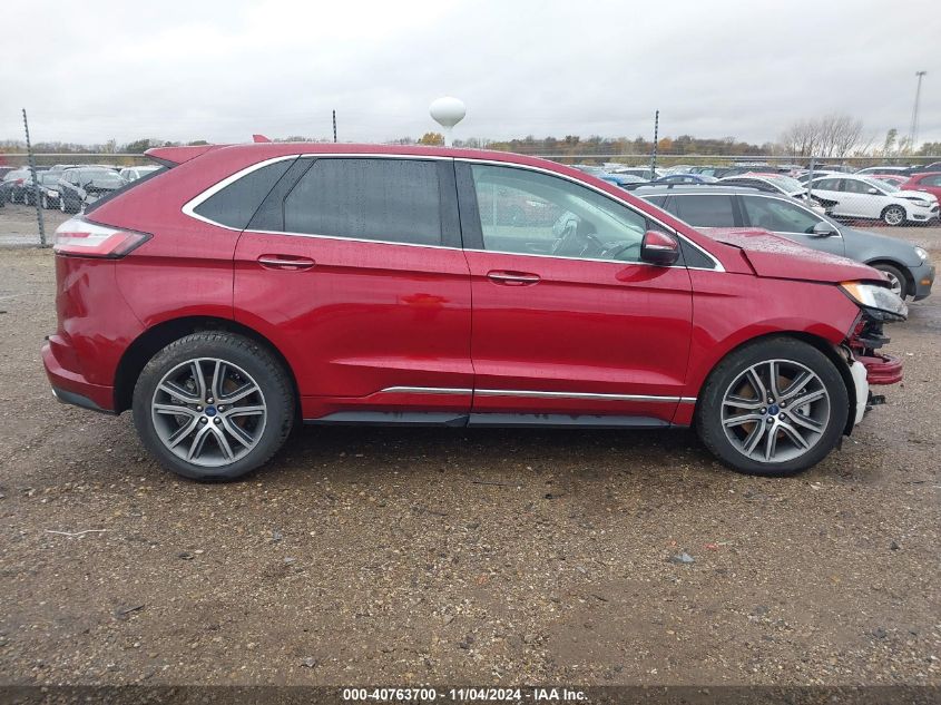 2019 Ford Edge Titanium VIN: 2FMPK4K98KBC73275 Lot: 40763700