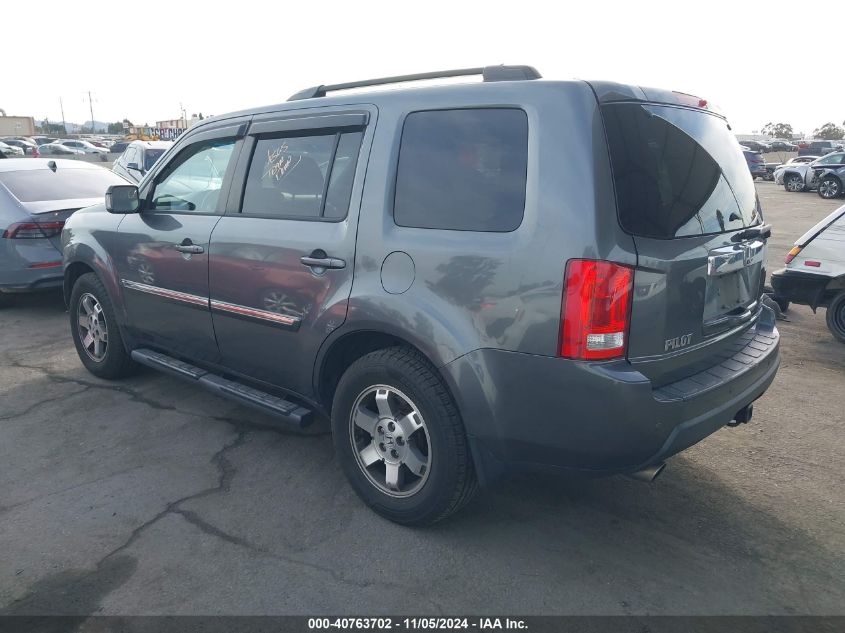 2011 Honda Pilot Touring VIN: 5FNYF4H96BB100829 Lot: 40763702